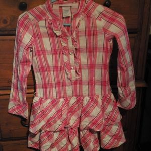 American girl western plaid dress  for little girl